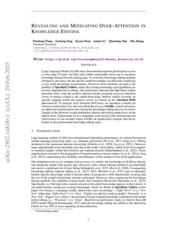 Revealing and Mitigating Over-Attention in Knowledge Editing