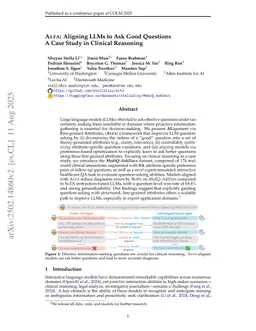 ALFA: Aligning LLMs to Ask Good Questions A Case Study in Clinical Reasoning
