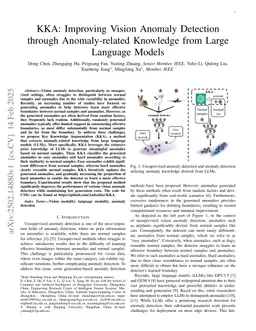 KKA: Improving Vision Anomaly Detection through Anomaly-related Knowledge from Large Language Models