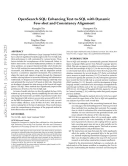 OpenSearch-SQL: Enhancing Text-to-SQL with Dynamic Few-shot and Consistency Alignment
