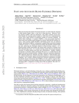 Fast and Accurate Blind Flexible Docking