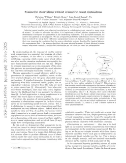 Symmetric observations without symmetric causal explanations