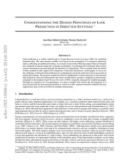 Understanding the Design Principles of Link Prediction in Directed Settings