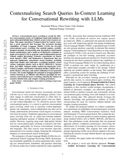 Contextualizing Search Queries In-Context Learning for Conversational Rewriting with LLMs