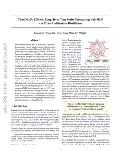 TimeDistill: Efficient Long-Term Time Series Forecasting with MLP via Cross-Architecture Distillation