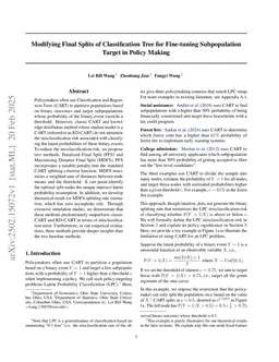 Policy-Oriented Binary Classification: Improving (KD-)CART Final Splits for Subpopulation Targeting