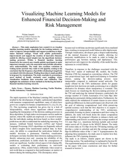 Visualizing Machine Learning Models for Enhanced Financial Decision-Making and Risk Management