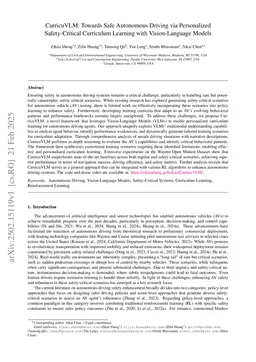 CurricuVLM: Towards Safe Autonomous Driving via Personalized Safety-Critical Curriculum Learning with Vision-Language Models