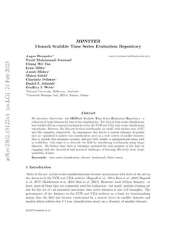 MONSTER: Monash Scalable Time Series Evaluation Repository