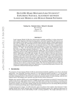 Do LLMs Make Mistakes Like Students? Exploring Natural Alignment between Language Models and Human Error Patterns