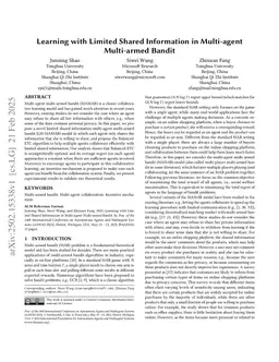 Learning with Limited Shared Information in Multi-agent Multi-armed Bandit