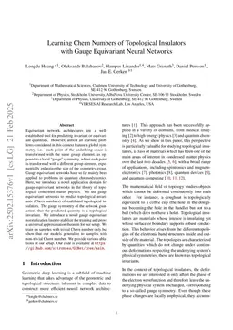 Learning Chern Numbers of Topological Insulators with Gauge Equivariant Neural Networks