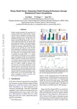 Mixup Model Merge: Enhancing Model Merging Performance through Randomized Linear Interpolation