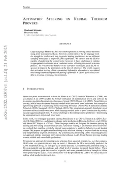 Steering LLMs for Formal Theorem Proving