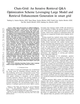 Chats-Grid: An Iterative Retrieval Q&A Optimization Scheme Leveraging Large Model and Retrieval Enhancement Generation in smart grid