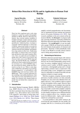 Robust Bias Detection in MLMs and its Application to Human Trait Ratings