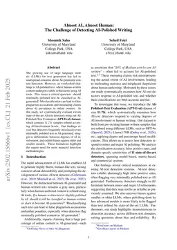 Almost AI, Almost Human: The Challenge of Detecting AI-Polished Writing