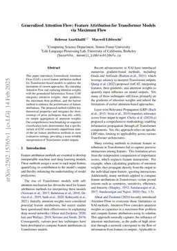 Generalized Attention Flow: Feature Attribution for Transformer Models via Maximum Flow