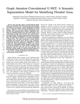 Graph Attention Convolutional U-NET: A Semantic Segmentation Model for Identifying Flooded Areas