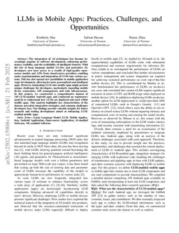 LLMs in Mobile Apps: Practices, Challenges, and Opportunities