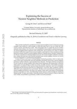 Explaining the Success of Nearest Neighbor Methods in Prediction