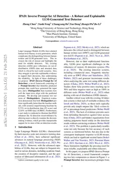 IPAD: Inverse Prompt for AI Detection - A Robust and Interpretable LLM-Generated Text Detector