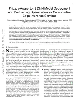 Privacy-Aware Joint DNN Model Deployment and Partitioning Optimization for Collaborative Edge Inference Services