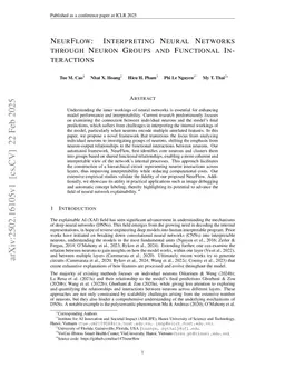 NeurFlow: Interpreting Neural Networks through Neuron Groups and Functional Interactions