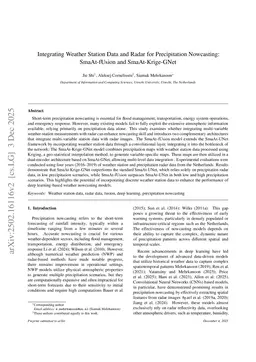 Integrating Weather Station Data and Radar for Precipitation Nowcasting: SmaAt-fUsion and SmaAt-Krige-GNet