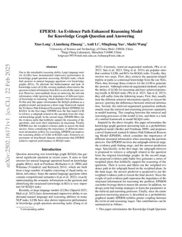 EPERM: An Evidence Path Enhanced Reasoning Model for Knowledge Graph Question and Answering