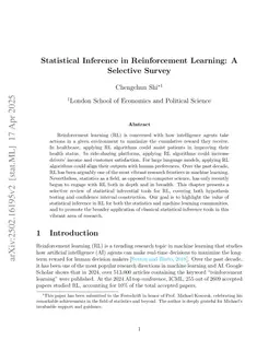 Statistical Inference in Reinforcement Learning: A Selective Survey