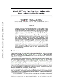 Graph Self-Supervised Learning with Learnable Structural and Positional Encodings