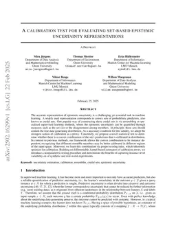 A calibration test for evaluating set-based epistemic uncertainty representations