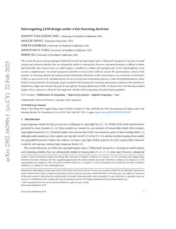 Interrogating LLM design under a fair learning doctrine