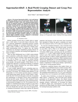 Supermarket-6DoF: A Real-World Grasping Dataset and Grasp Pose Representation Analysis