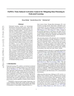 FedNIA: Noise-Induced Activation Analysis for Mitigating Data Poisoning in FL