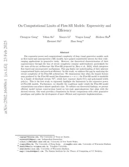 On Computational Limits of FlowAR Models: Expressivity and Efficiency