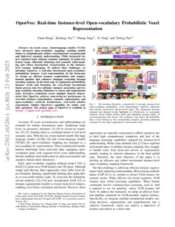 OpenVox: Real-time Instance-level Open-vocabulary Probabilistic Voxel Representation