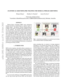 Anatomical grounding pre-training for medical phrase grounding