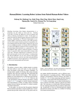 Human2Robot: Learning Robot Actions from Paired Human-Robot Videos