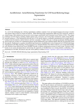 AeroReformer: Aerial Referring Transformer for UAV-based Referring Image Segmentation