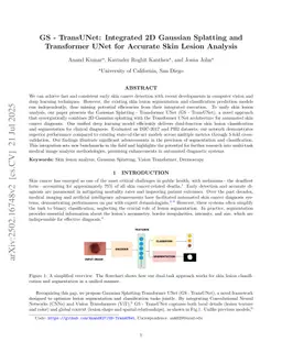 GS-TransUNet: Integrated 2D Gaussian Splatting and Transformer UNet for Accurate Skin Lesion Analysis