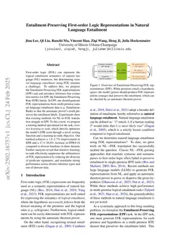 Entailment-Preserving First-order Logic Representations in Natural Language Entailment