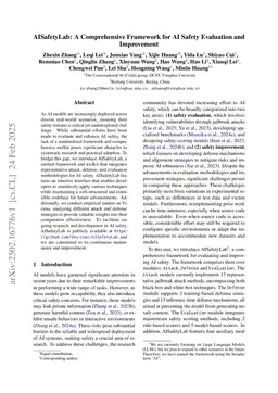 AISafetyLab: A Comprehensive Framework for AI Safety Evaluation and Improvement