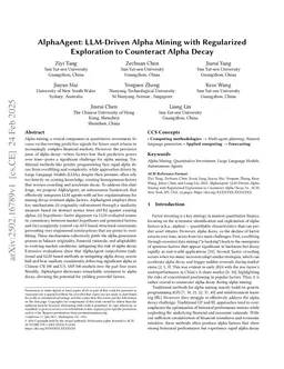 AlphaAgent: LLM-Driven Alpha Mining with Regularized Exploration to Counteract Alpha Decay