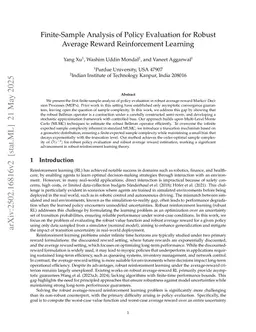 Finite-Sample Analysis of Policy Evaluation for Robust Average Reward Reinforcement Learning