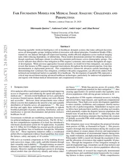 Fair Foundation Models for Medical Image Analysis: Challenges and Perspectives
