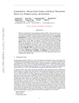 LongAttn: Selecting Long-context Training Data via Token-level Attention