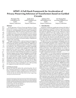 APINT: A Full-Stack Framework for Acceleration of Privacy-Preserving Inference of Transformers based on Garbled Circuits