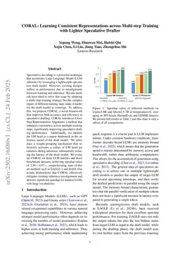 CORAL: Learning Consistent Representations across Multi-step Training with Lighter Speculative Drafter